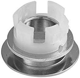2 Pcs Bathroom Sink Overflow Cover Brushed Nickel Brass Basin Vanity Ceramic Kitchen Trim Replacement Round Caps Dual Layer Insert