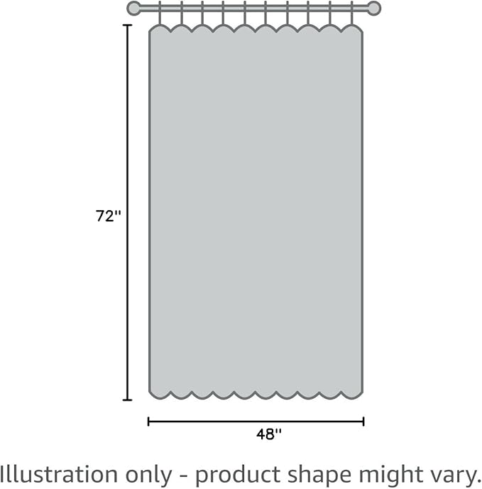 UFRIDAY Clear Shower Curtain 48 x 72 inches,3D Cobblestone Stall Shower Curtain Liner for Bathroom Water Repellent EVA Plastic Shower Liners with 2 Big Heavy Magnets