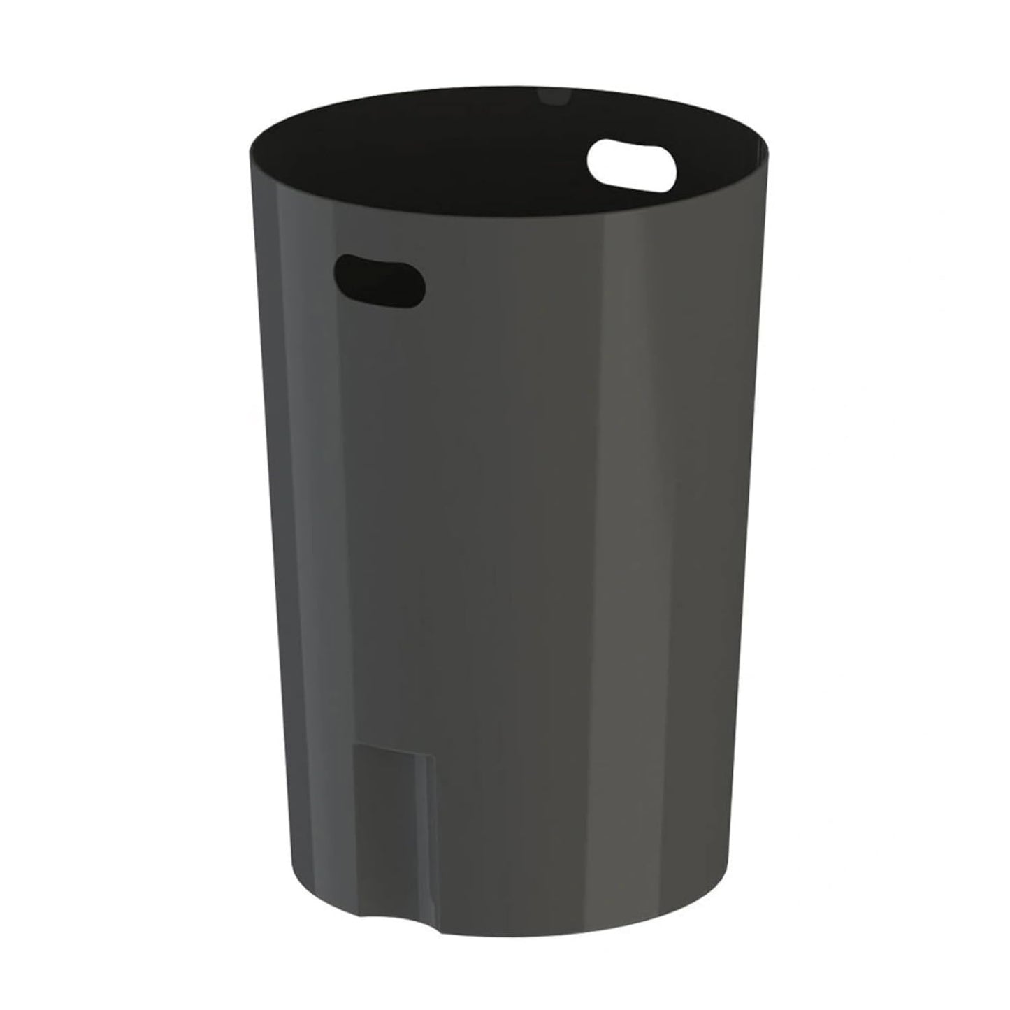 42 Gallon Slatted Circle 100% Recycled Plastic Commercial Outdoor and Indoor Trash Can with Push Open Dome Lid and Internal Liner | Great for Schools and Businesses - Green Granite