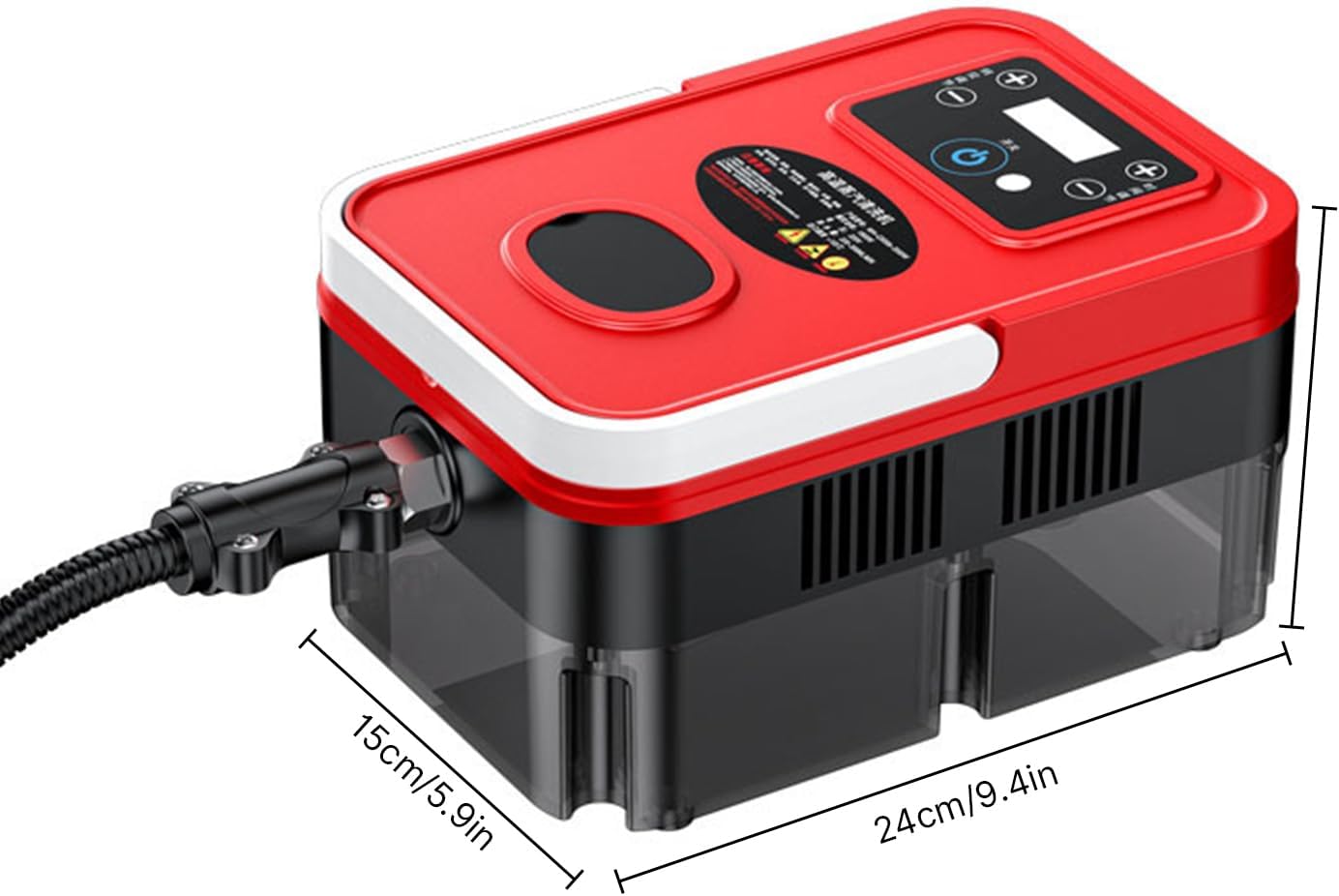 Irishom Steam Cleaner Handheld with 4pcs Accessories, Touch Screen 6 Levels Adjustable 15s Fast Steam Deep Cleaning with Portable Handle 1200ml/40.5oz Water Tank