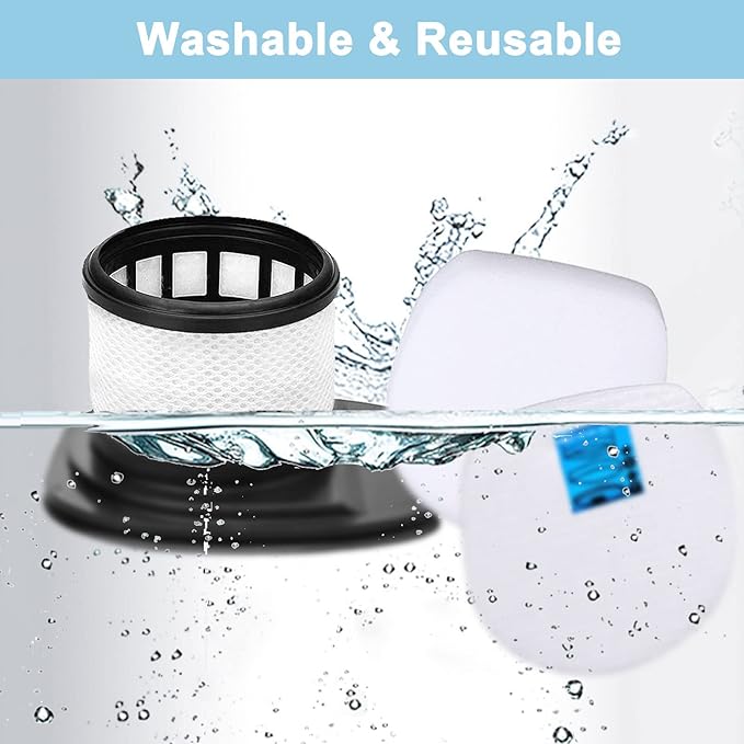 IX141 Vacuum Filter Compatible for Shark Rocket Pro IX141 IX140 IZ140 IX142 IZ140C IZ142 UZ145 IZ141C IX141H Stick Vacuum, Part #616FJ140 & 617FJ140,1 Pack HEPA Filter 2 Pack Foam & Felt Filter