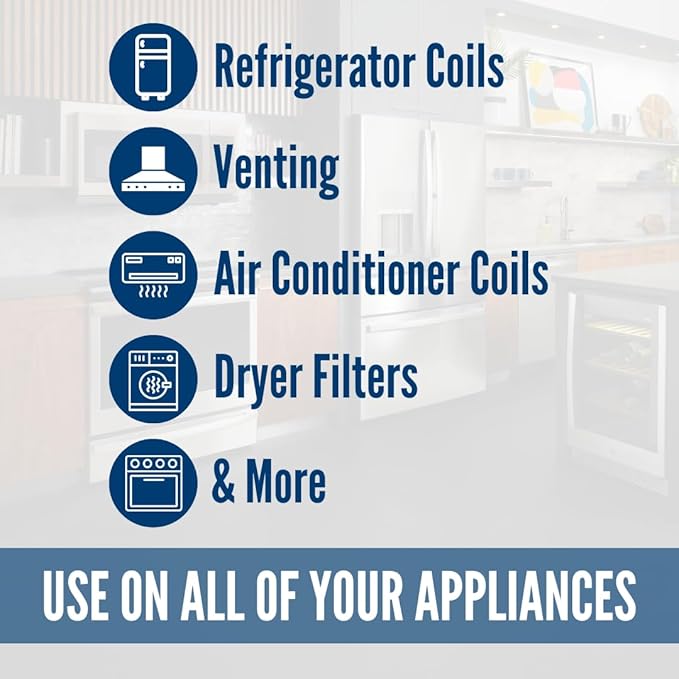 Universal Appliance Brush Set PM14X10056 – Flexible 2-Piece Brush Set for Refrigerators, Dryers, HVAC & Hard-to-Reach Areas