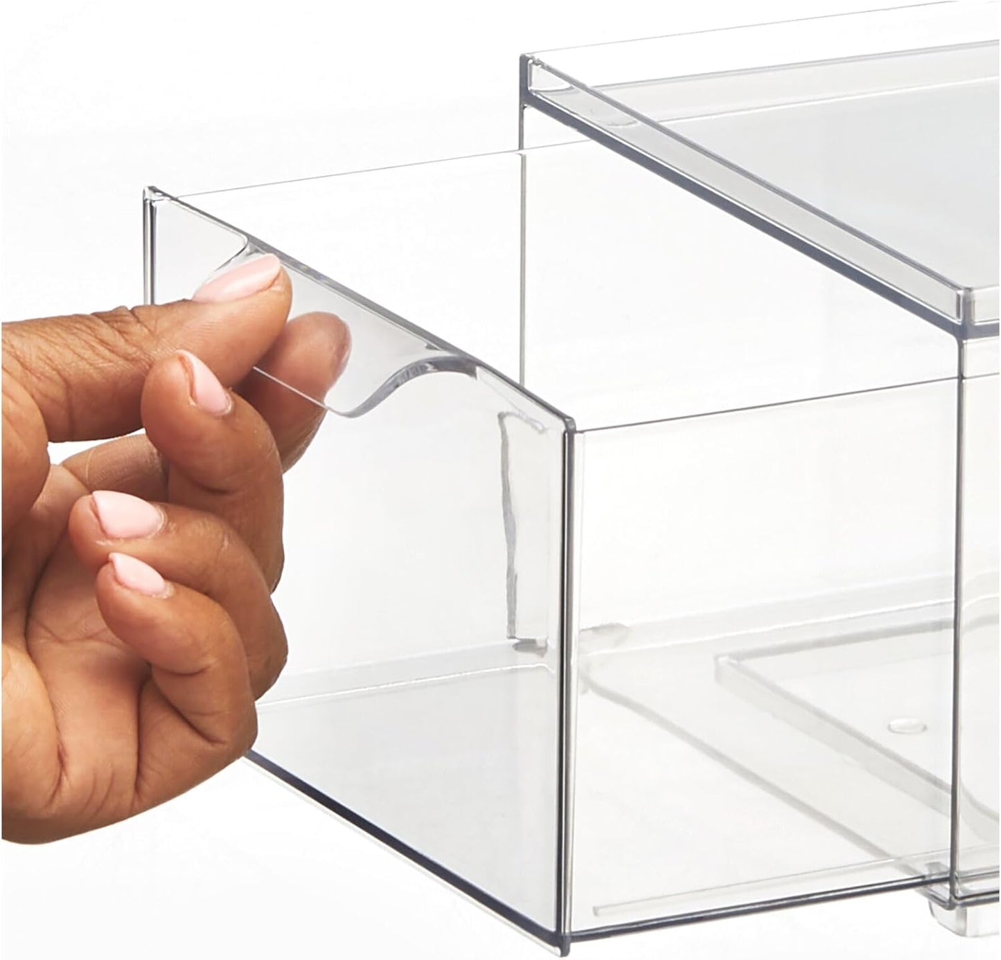 Clarity Pantry Stacking Drawer 8 x 6 x 4 M8 (Pack of 8) - Clear