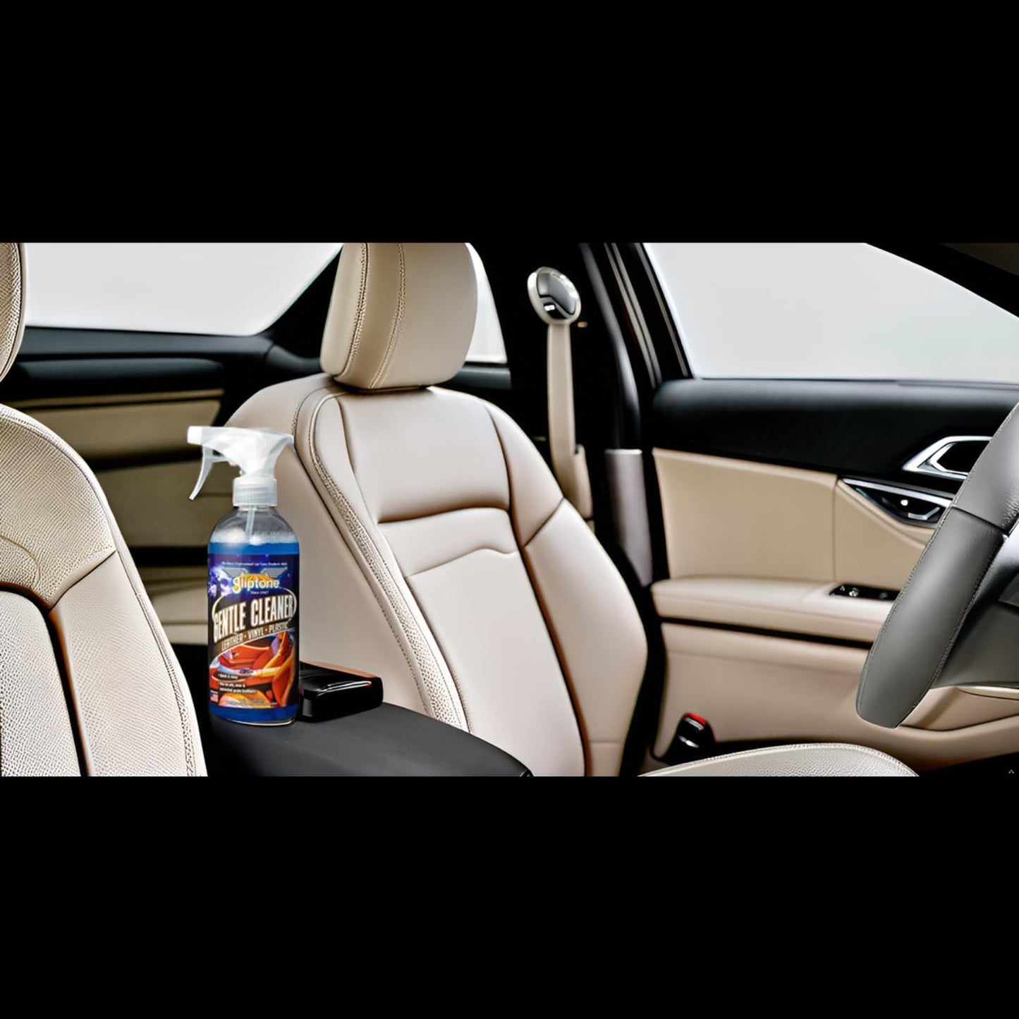 Gliptone Gentle Cleaner, Safe pH Balanced Leather & Vinyl Cleaner, Quick & Easy Spray for Old, New & Corrected Grain Leathers, Plastic & Fabrics, Restores Supple Feel & Vibrant Look, 16 oz