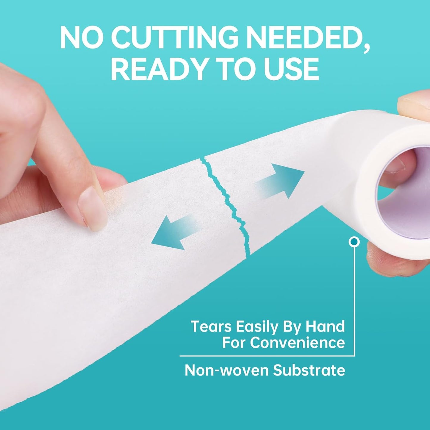 Dimora Soft Paper Surgical Tape 8 Rolls- Hypoallergenic Medical Tape for Sensitive Skin,Breathable First Aid Wound Tape with Pain-Free Removal, Secures Dressing and Medical Devices -2" x 10 Yards