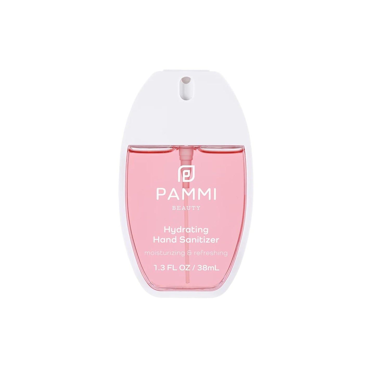 PAMMI Power Mist Hydrating Hand Sanitizer Spray, Portable Travel Size Pocket Hand Sanitizer, Scented Handsanitizer Mini Spray For Car - 600 Sprays (2 Packs (Guava and White Peach))