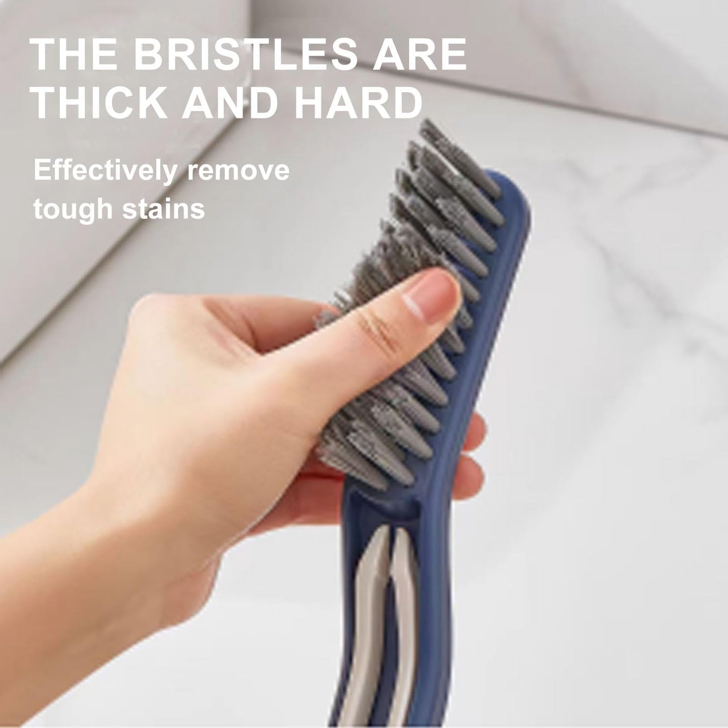 Crevice Cleaning Brush,Spring Cleaning 0rganization Multifunctional Grout Cleaning Supplies, Cleaning Tools for Household, Kitchen, Bathroom, Window, Vehicle, Faucets, Toilet (Blue)