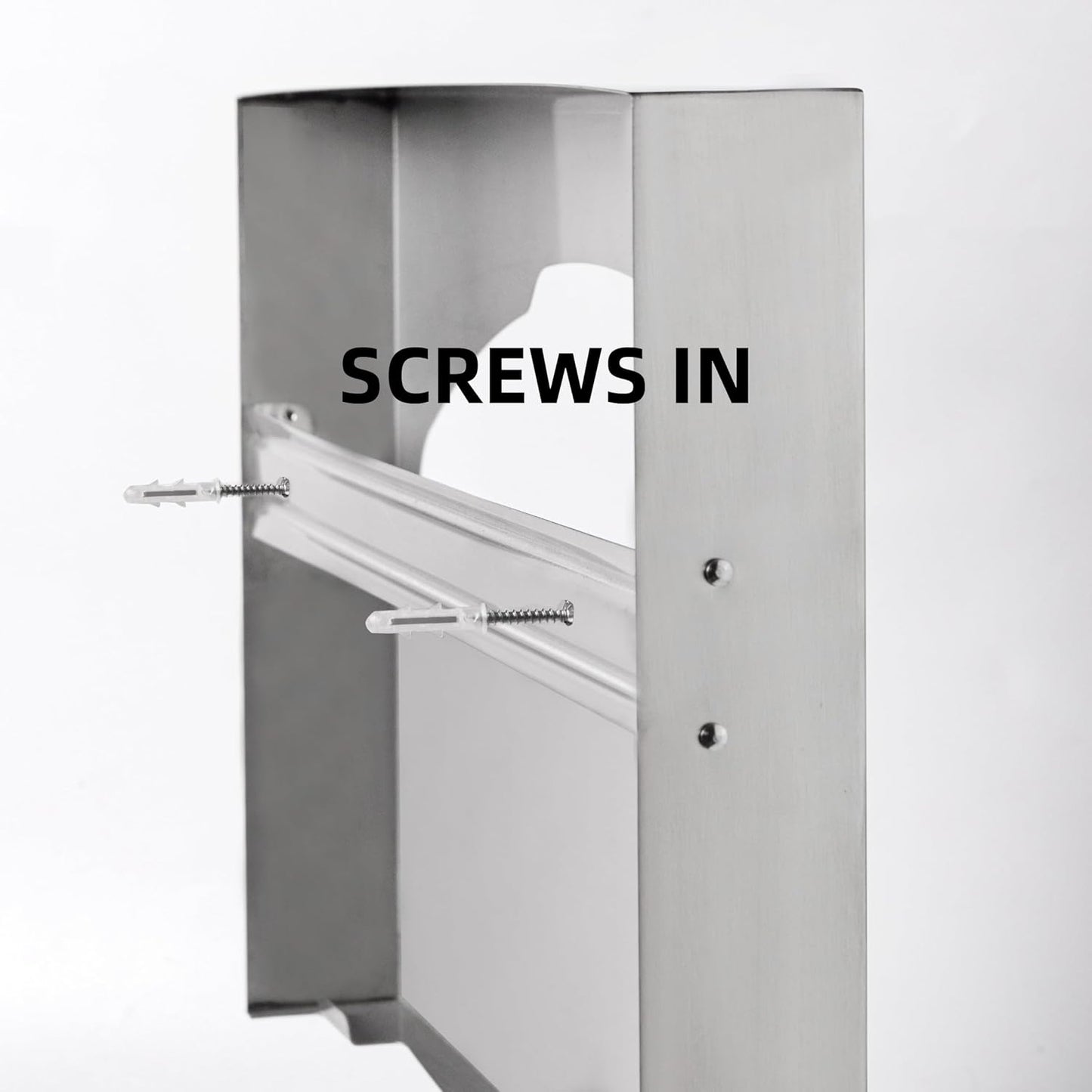 2 Pack Toilet Seat Cover Dispenser,Commercial Stainless Steel Brushed Toilet Seat Cover Holder for Disposable Toilet Seat Covers Wall Mount for Bathroom Restroom