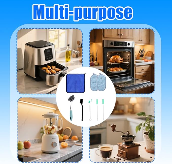 Air Fryer Cleaning Tools Set, Airfryer Cleaner Brush, Air Fryer Accessories(8 Pcs)