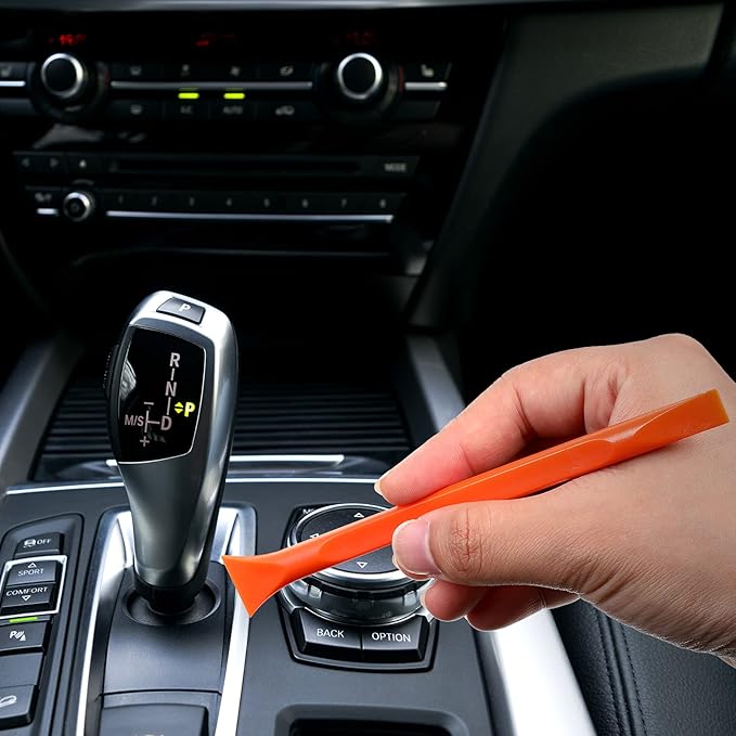 9 Pieces Plastic Scraper Tool Scratch Free Crevice Cleaning Sticker Remover Tool Multipurpose Non Scratch Scrapers for Tight Spaces, Kitchen, Crevices, Auto Detailing, Paint