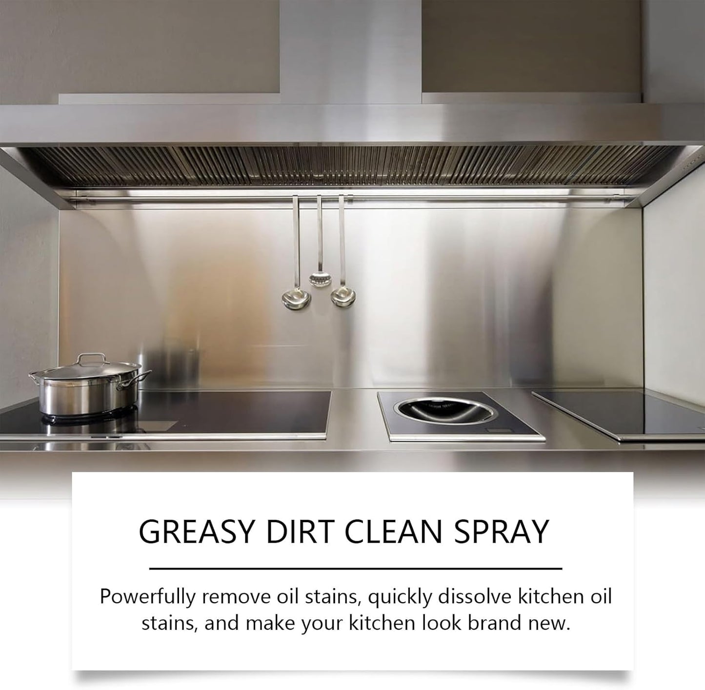 Multifunctional Powerful Kitchen Foam Cleaner, Rotateepic Foam Cleaner, Greasy Dirt Clean Spray, All-Purpose Heavy Duty Degreaser Cleaning Spray for Oven, Stove and Range Hood (1pcs)