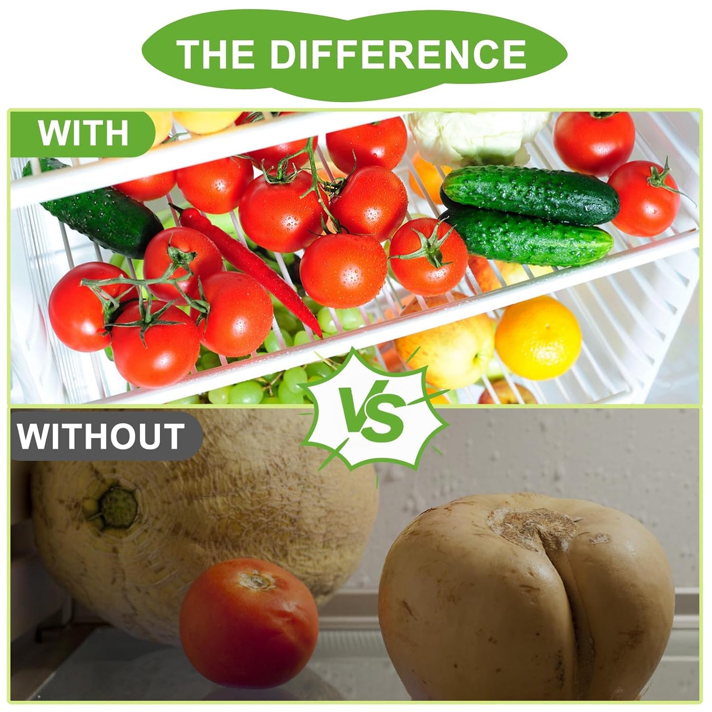 Hengu Fridge Deodorizer, (6 Pack) Fridge Odor Eliminator Natural Activated Charcoal More Effective Fridge Deodorizer Odor Eliminator Than Baking Soda, Smell Eliminator for Refrigerator & Freezer