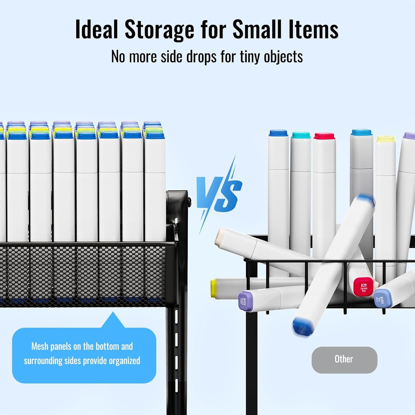 2 Pack Under Sink Organizer and Storage, Metal Under Kitchen Sink Organizer, Slide Out Bathroom Organizers and Storage, Undersink Organizers for Kitchen Bathroom Cabinet