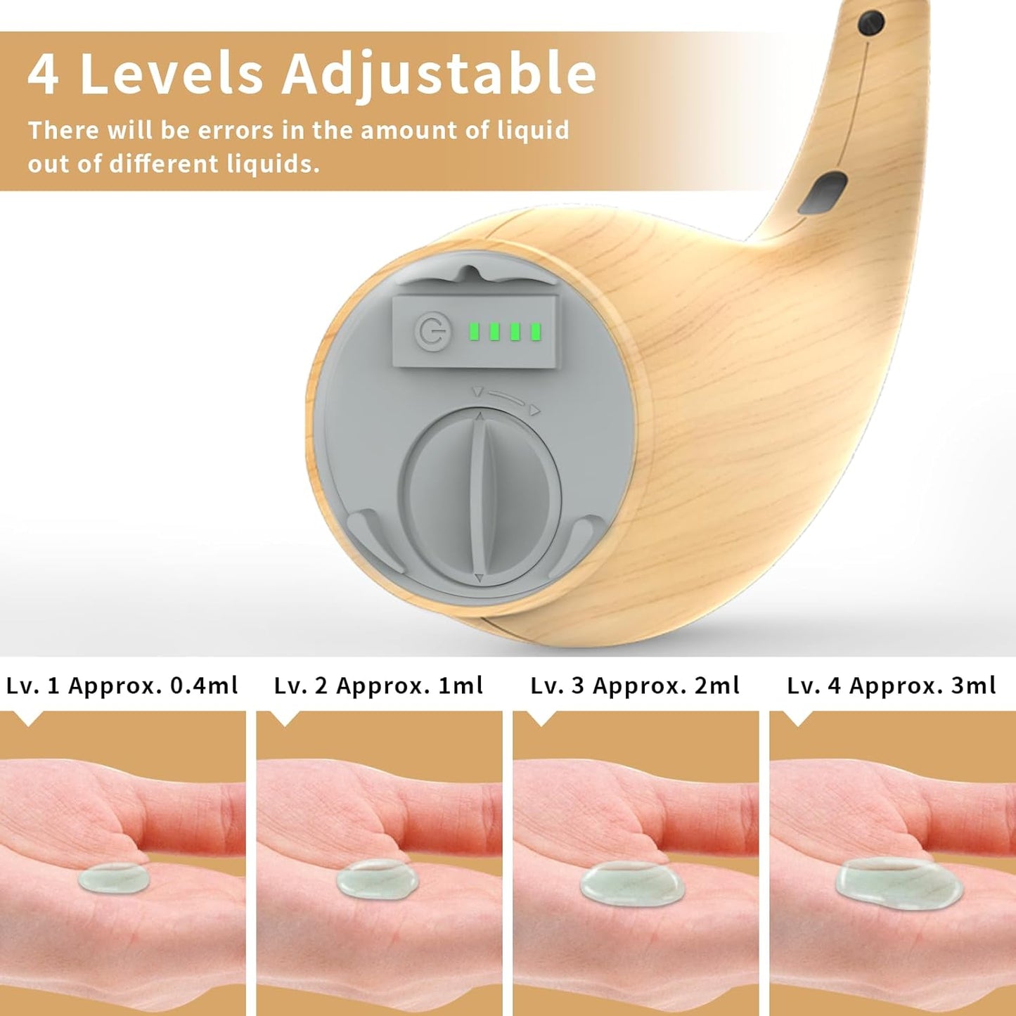 Automatic Liquid Soap Dispenser Touchless,400ML Hand & Dish Countertop Electric Dispenser with Sensor,4 Gear Adjustable Waterproof Battery Operated Kitchen Auto Soap Pump