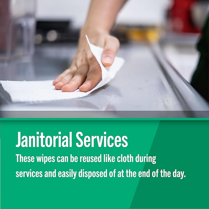 Fresh Towel Foodservice Reusable Paper Towels - 1/4 Fold, 13 x 20 inches - (1 Case of 150) All Purpose Cleaning Towels (White)