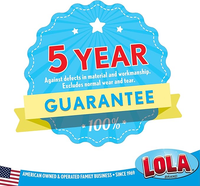 LOLA Classic Toilet Brush w/Under-The-Rim Scrubber, deep Cleans The Entire Toilet Bowl, Non-Slip Handle w/Rubber Comfort Grip, 1 Pack