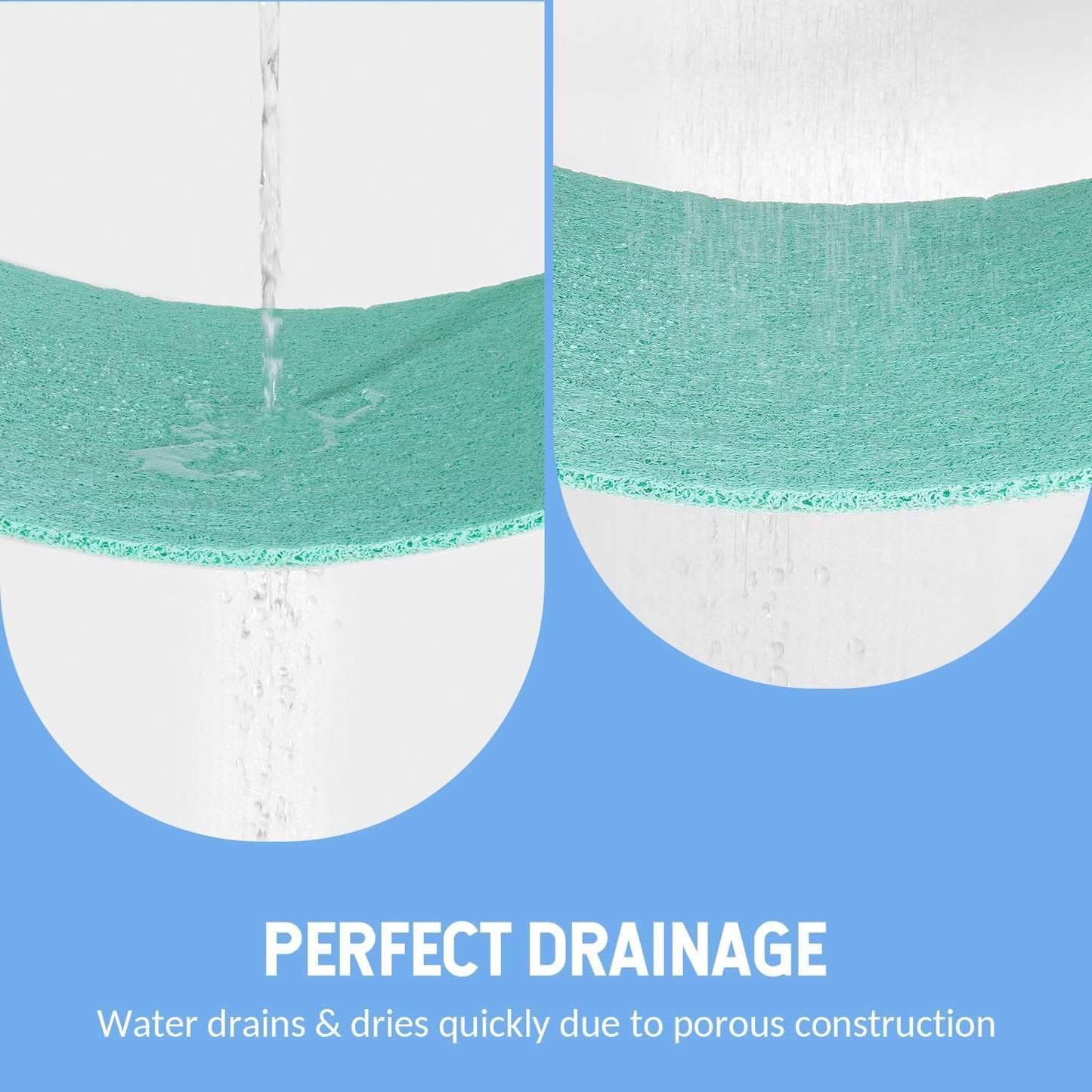 Non-Slip Bathtub Mat, Anti Slip Shower Mat, Fast Drying Bathtub Mats, Foot Scrubber Mat, Anti Slip Mat for Tub, Floor, Bathroom, Kitchen, Home, Hotel (Light Green 36"×24")