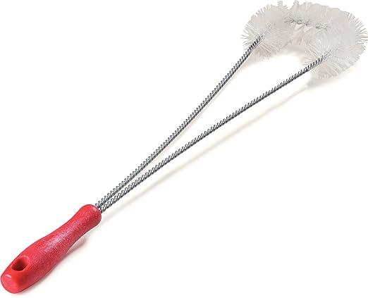 Carlisle FoodService Products 4011205 High Heat Looped Fryer Basket Brush, 24", Red (Pack of 6)