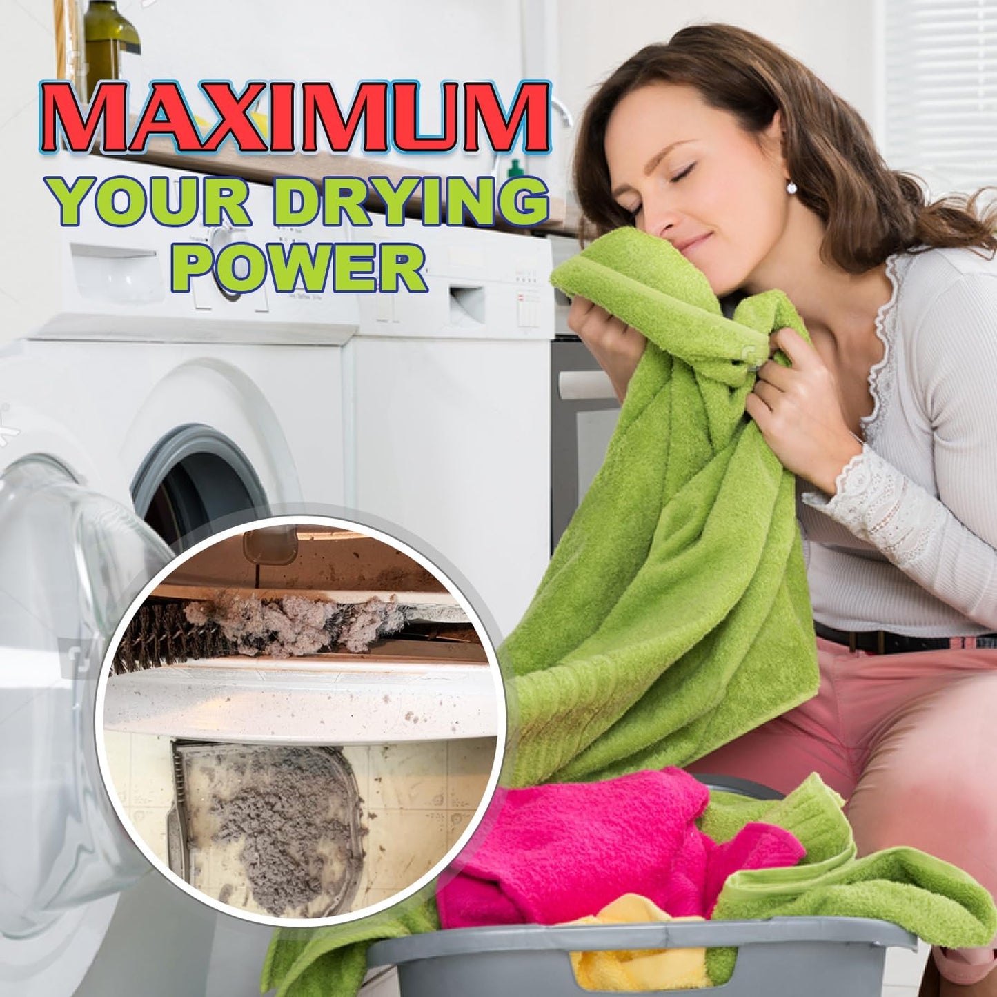 Sealegend Dryer Vent Cleaner Kit Dryer Lint Vacuum Attachment Lint Remover, Dryer Vent Vacuum Hose With Brush, Black