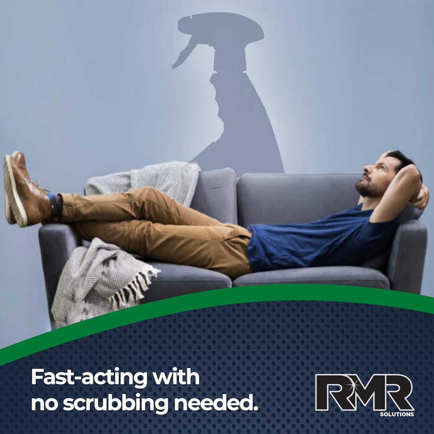 RMR-86 Instant Mold and Mildew Stain Remover Spray - Scrub Free Formula, 30 Fl Oz