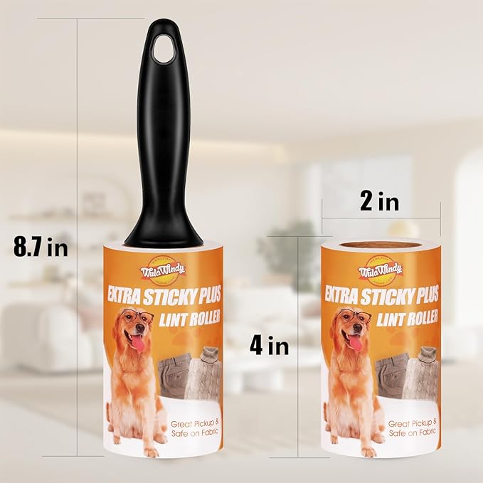 WulaWindy Lint Roller, Lint Roller for Pet Hair, Extra Sticky Lint Rollers Pet Hair Remover for Clothes, Work Great on Pet Hair Value Pack (21 Pack)