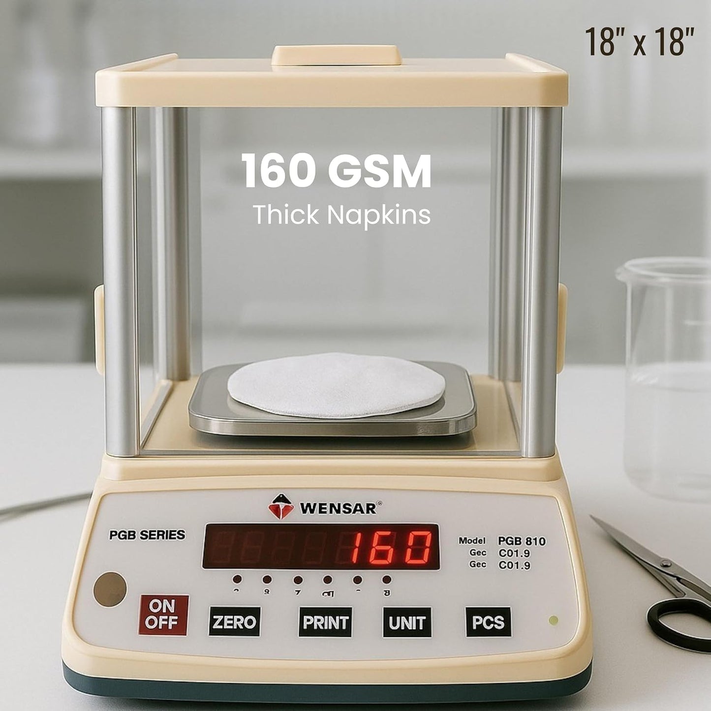 WHITEWRAP Flour Sack Towels 100% Cotton Dish Towel Reusable Baking Cloth for Bread Dough, Baguettes, Ciabatta, Machine Washable, Kitchen Towels for Cleaning – Set of 12 (18"x18") - White