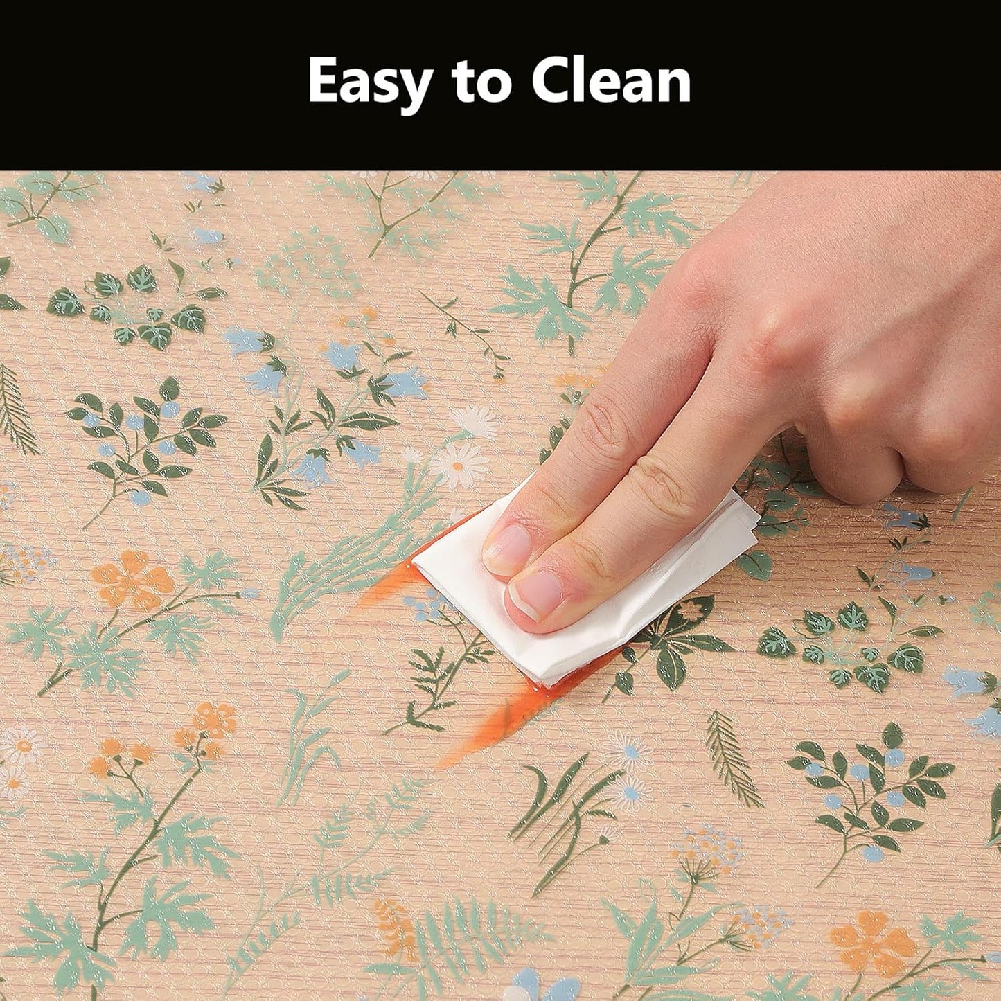 INNOLITES Shelf Liners for Kitchen Cabinets – Drawer Liner Waterproof & Oil-Proof, Non-Adhesive EVA Mat – Durable & Washable – for Shelves, Cupboard, Dresser 23.6" x 360"