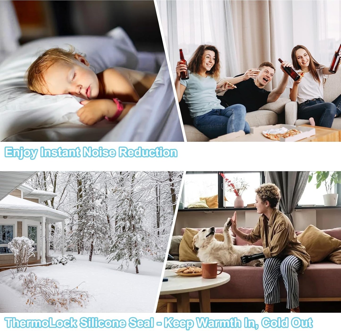 Heavy-Duty 20 ft x 2 in Weather Stripping, Door Draft Stopper Silicone Seal Strip for House and Glass Shower Doors for Collision and Side Gaps of Door and Windows, Black