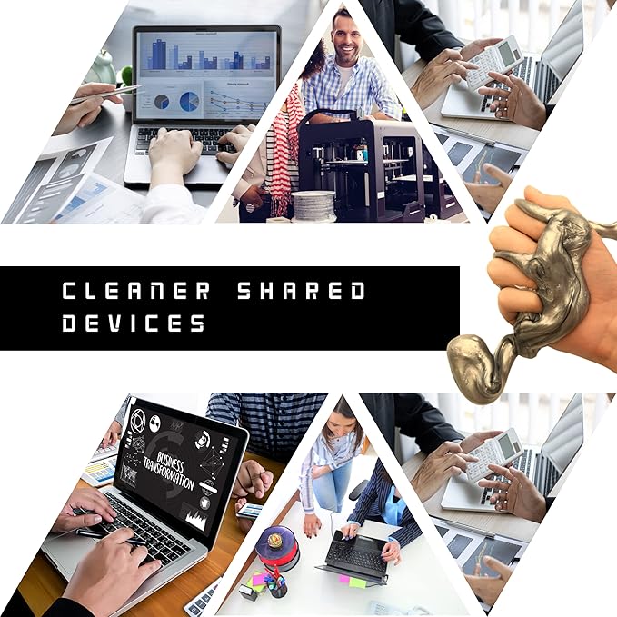 Magic Spruce Car Cleaning Gel Kit with Non Sticky Luxury Gold Car Cleaning Putty Reusable Universal Detailing Kit, Rose Scented Laptop Keyboard Cleaning Gel in Containers