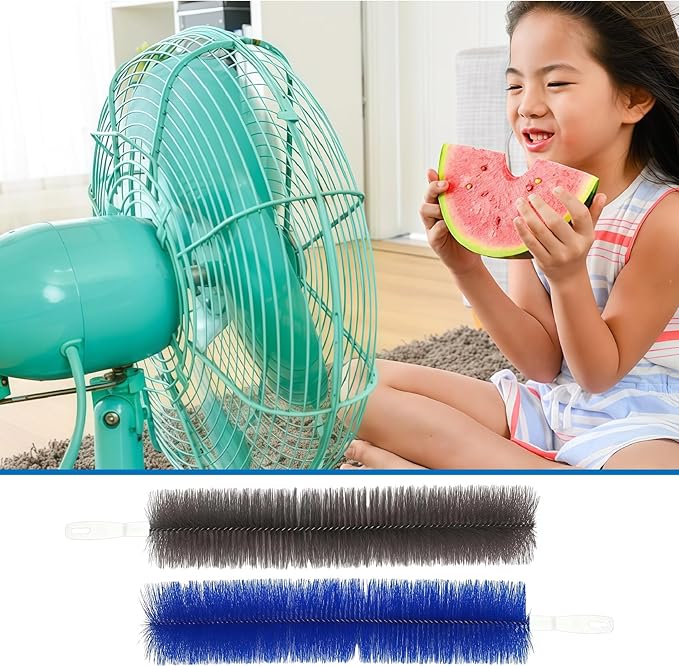 Fan Cleaning Brush Bendable Duster: 2-Pack Ceiling Fan Blades Cleaner, Microfiber Head forfor Ceiling, Blades, Curtains,Air Vents
