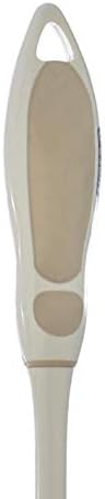 Superio Beige Toilet Brush Heavy Duty Durable Bristles with Long Handel Comfort Grip