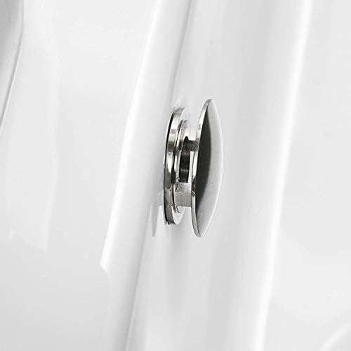 2 Pcs Bathroom Sink Overflow Cover Brushed Nickel Brass Basin Vanity Ceramic Kitchen Trim Replacement Round Caps Dual Layer Insert