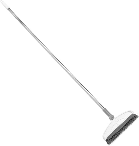 TOYANDONA Rotating Floor Scrubber Brush with Long Handle for Bathroom Shower Tile Grout Cleaning Reach Corners Sturdy Bristles for Efficient Floor and Gap Scrubbing