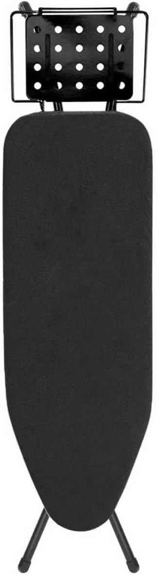 Ironing Board,52x14 Inch Iron Board with Steam Rest, Heavy Duty Metal Frame Legs Ironing Table with Heat Resistant Cover Mat, Foldable Full Size Hanger Ironing Stand, 5 Adjustable Height, Black