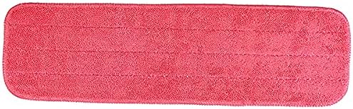 Arkwright Spray Mop Replacement Pads - (Pack of 12) Bulk Microfiber Flat Dry and Wet Refill Mop Pads Floor Cleaning, Compatible with Bona and Rubbermaid, Fits All Mop Heads, 18 in, Red