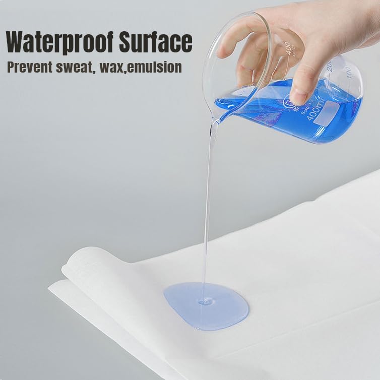 100 PCS Disposable Massage Table Sheets Spa Bed Covers 71"x31" -Non Woven Fabric Waterproof Protector for Waxing, Tattoo, Beauty Salon,Facial, Esthetician Table Bed (Pink)