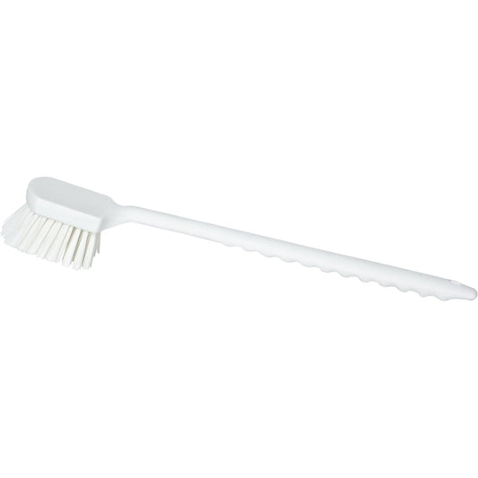SPARTA 40501EC25 Plastic Large Scrub Brush, Kitchen Brush, Utility Brush With Long Handle For Cleaning, 20 Inches, Tan, (Pack of 6)
