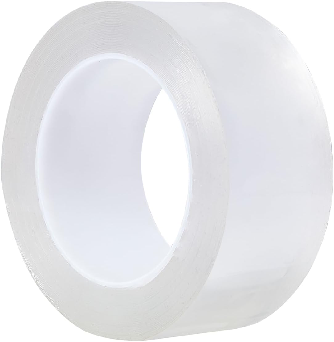 Transparent Window Weather Sealing Tape 2inch*66ft Weather Stripping Residue-Free Clear Window Insulation Tape for Doors Windows and Shower Glass Gaps