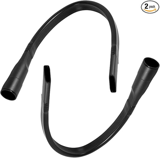 2 Pack 25" Flexible Vacuum Crevice Attachment Tool Kit, Universal Vacuum Cleaner Accessories for 1-1/4"(32mm) & 1-3/8"(35mm) Hoses, Flexible Extension Brush for Deep Cleaning