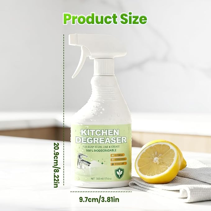 Hard Water Stain Remover, Shower Glass Cleaner Soap Scum Remover, Reduces Buildup, Calcium, Limescale and soap scum, Shower Cleaner for Shower, Glass, Toilet, Tub, Sink (2pcs)