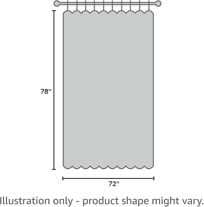 UFRIDAY Clear Shower Curtain , Extra Long Shower Curtain Liner 72x78 Inch ,Bathroom Curtain Waterproof with 5 Magnets Bottom, for Home and Hotel,PEVA