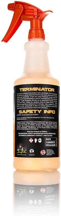 P & S PROFESSIONAL DETAIL PRODUCTS - Terminator Enzyme Spot and Stain Remover - Perfect for Deodorizing, Removing Embedded Soils, Grease, Dirt, and Protein-Based Stains; Fresh Scent (1 Quart)