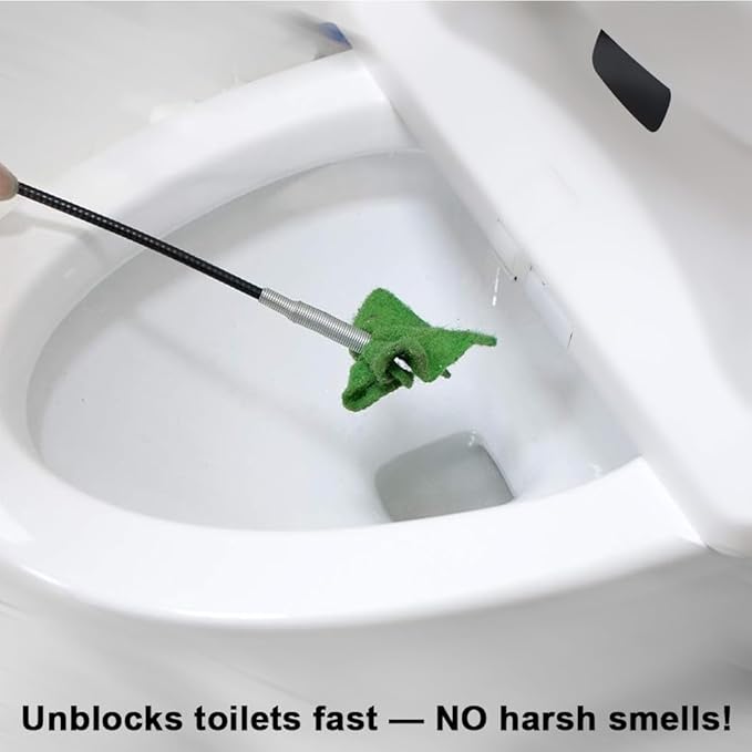 Flexible Claw Grabber Pick up Reacher Tool, Drain Snake Hair Drain Clog Remover Tool Toilet Snakes for Unclogging, Bendable Hose Pickup Reaching Assist for Litter Pick, Home Sink, Toilet (23 Inch)