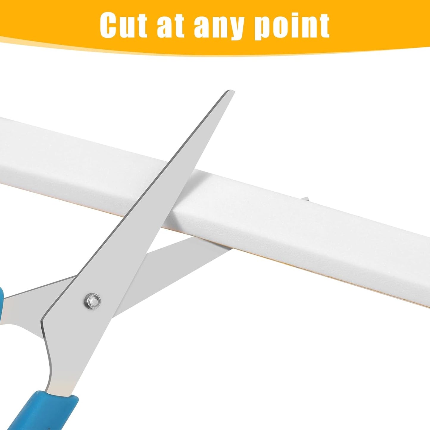 32Feet Weather Stripping Seal (2 Inch X 1/16 Inch) for Door Window, High Density Foam Tape, Soundproofing, Insulation Strip, Door Sealers for Door Frame- White
