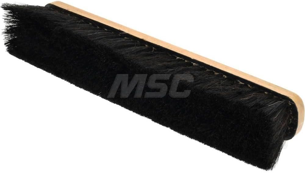 PRO SOURCE Push Broom Head with Coco/Tampico/PVC & Horsehair Blend Bristles:18" Wide