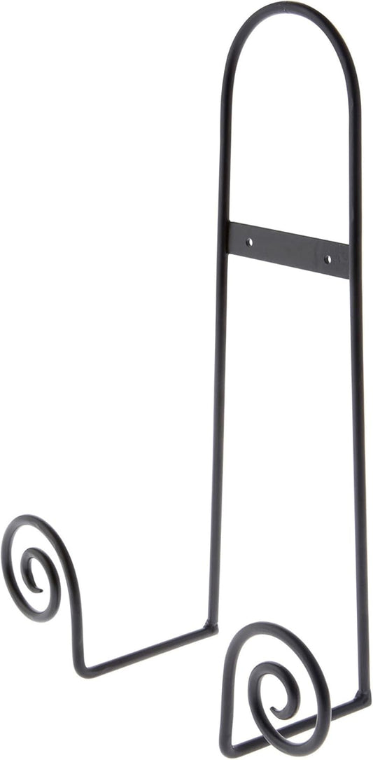 Bard's Black Wrought Iron Wall Mountable Tray or Platter Hanger, 16.25" H x 11.75" W x 4.5" D (For 16" - 30" Trays or Platters), Pack of 3