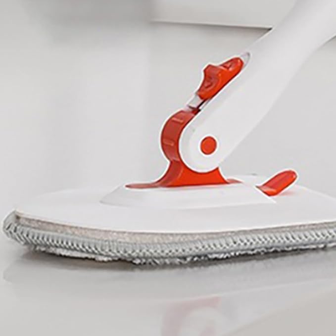 Shower Floor Scrubber Brush Set with 3-Section Handle, Stiff Bristle Tile Corner Brush, Fiber Cloth with Base Scrubbing Pad for Bathroom Tile and Grout Cleaning