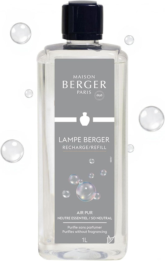 MAISON BERGER - Air Pur So Neutral - Lampe Berger Fragrance Refill for Home Fragrance Oil Diffuser - Air Freshener - 33.8 Fluid Ounces - 1 Liter