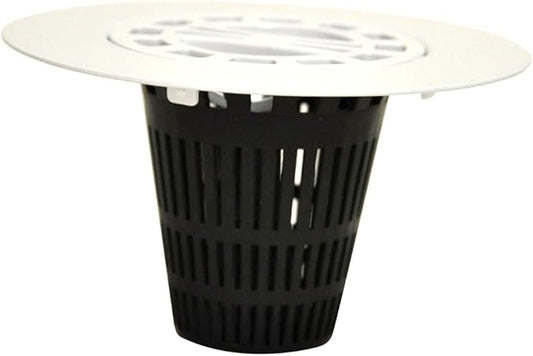 DANCO Hair Catcher for Stand-Alone Shower Drain Cover | 3-inch Shower Drain Openings | Strainer Snare | White (10533)