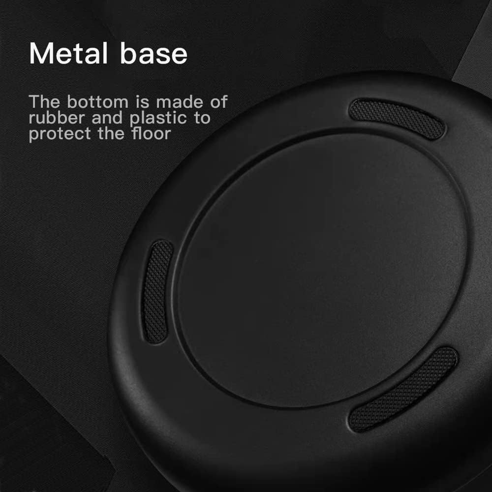 Household Swing Black Bathroom Trash Can，Brushed Stainless Steel，10 L/3 Gallen，Garbage Can with Flipping Lid， for Indoor or Commercial Use, Kitchen,Modern，Living Room,Bedroom